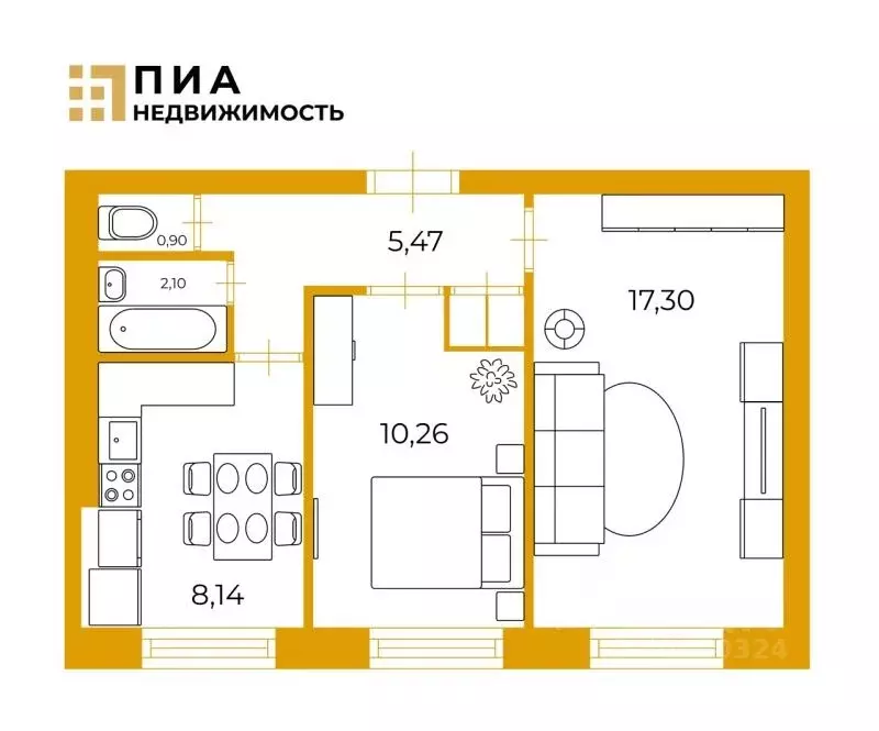 2-к кв. Санкт-Петербург Пискаревский просп., 39 (44.7 м) - Фото 1