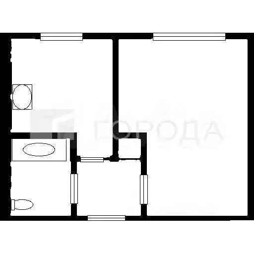 1-к. квартира, 30 м, 2/9 эт. - Фото 0