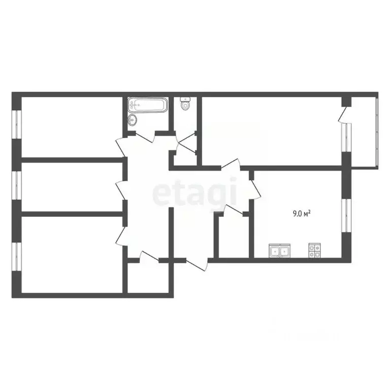 4-к кв. Владимирская область, Муром Муромская ул., 23 (76.3 м) - Фото 1