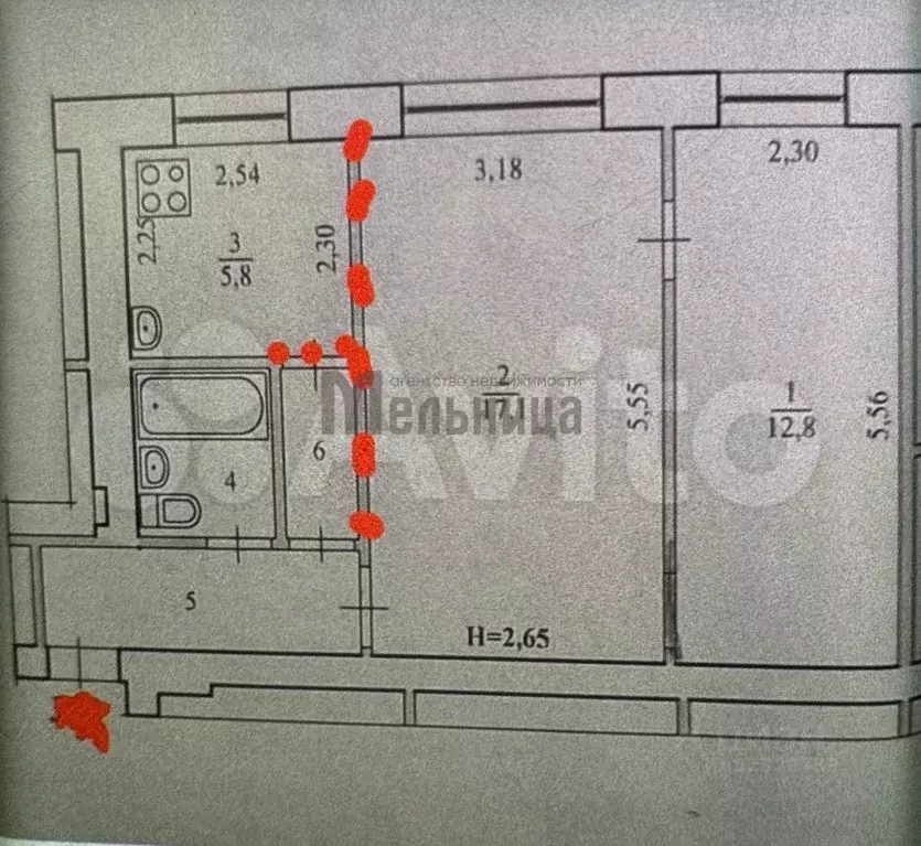 2-к кв. Волгоградская область, Волгоград ул. Таращанцев, 2 (45.0 м) - Фото 2