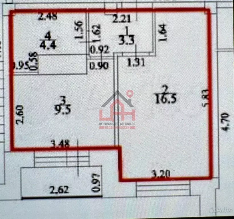 1-к кв. Ставропольский край, Ессентуки Октябрьская ул., 8/3 (33.7 м) - Фото 2