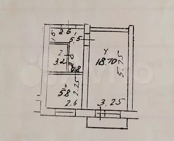 1-к. квартира, 33 м, 4/5 эт. - Фото 0