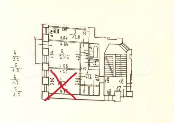 1-к. квартира, 53 м, 2/6 эт. - Фото 0