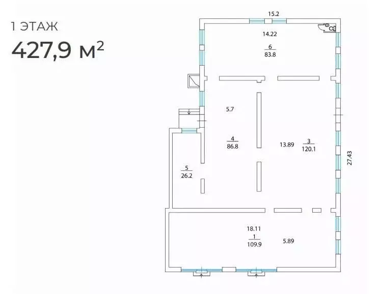Торговая площадь в Москва Краснодарская ул., 57К2 (428 м) - Фото 1