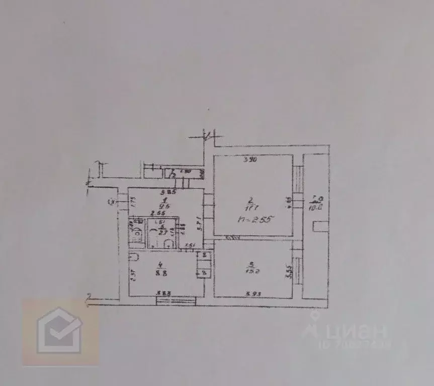2-к кв. Крым, Раздольное пгт ул. Ленина, 63А (55.0 м) - Фото 2