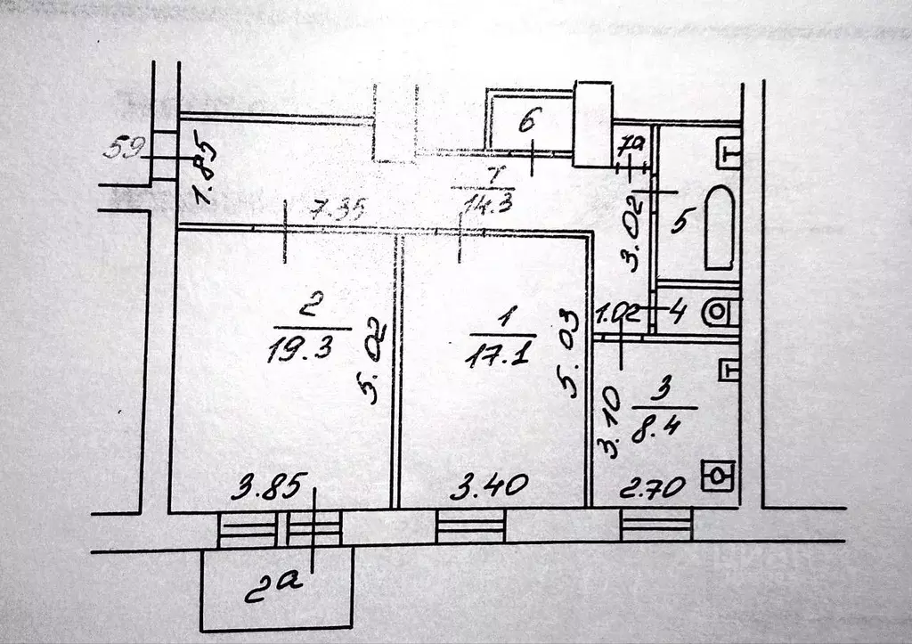 2-к кв. Москва ул. Кедрова, 6К1 (67.5 м) - Фото 2