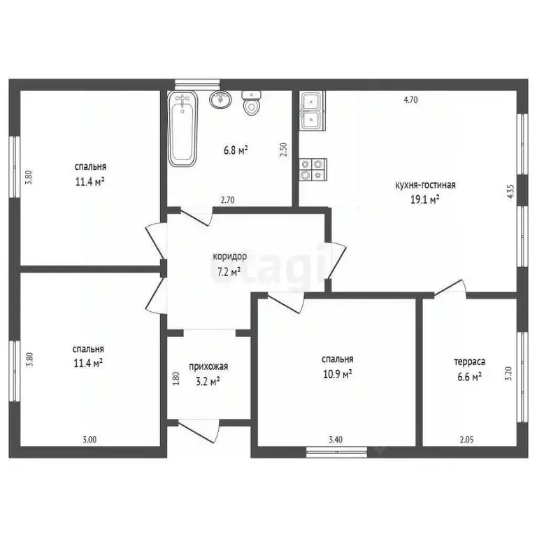 Дом в Московская область, Воскресенск Рудничная ул. (100 м) - Фото 1