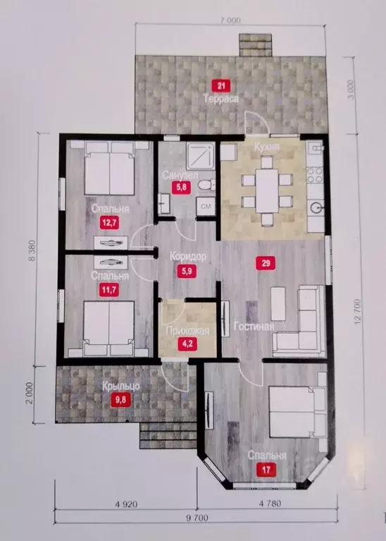 Дом в Краснодарский край, Темрюк ул. Ильи Павленко (90 м) - Фото 2