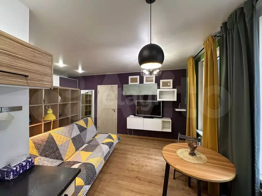 Апартаменты-студия, 29,4 м, 8/18 эт. - Фото 1