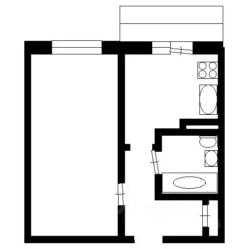 1-к кв. Омская область, Омск Московка-2 мкр, ул. Шакурова, 8 (37.2 м) - Фото 1