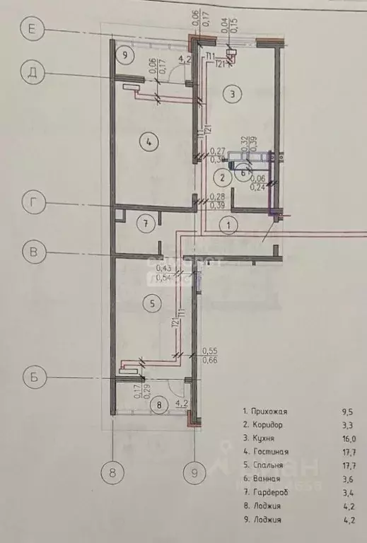 2-к кв. Краснодарский край, Новороссийск просп. Ленина, 95Г (71.2 м) - Фото 2