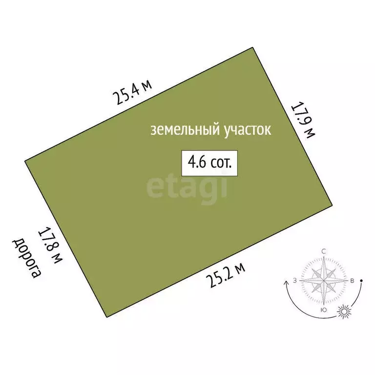 Участок в Тюмень, Рождественская улица (4.56 м) - Фото 1