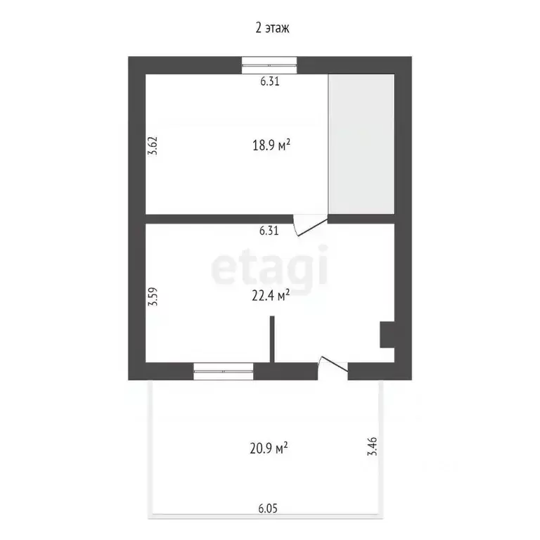 Дом в Калининградская область, Калининград Сад-3 СНТ, ул. Южная, 9 ... - Фото 2