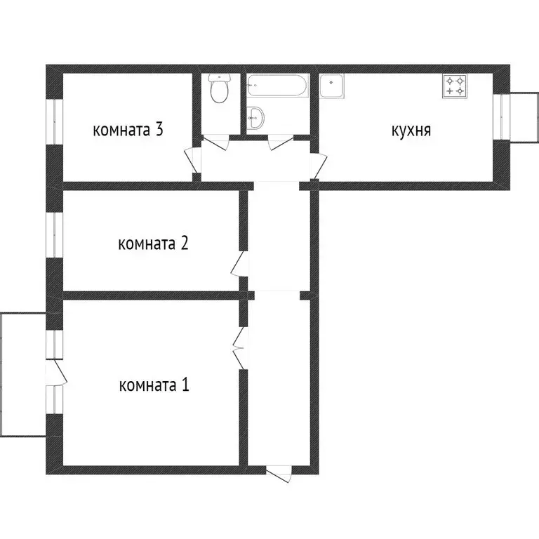 3-комнатная квартира: Златоуст, проспект Мира, 20 (77 м) - Фото 0