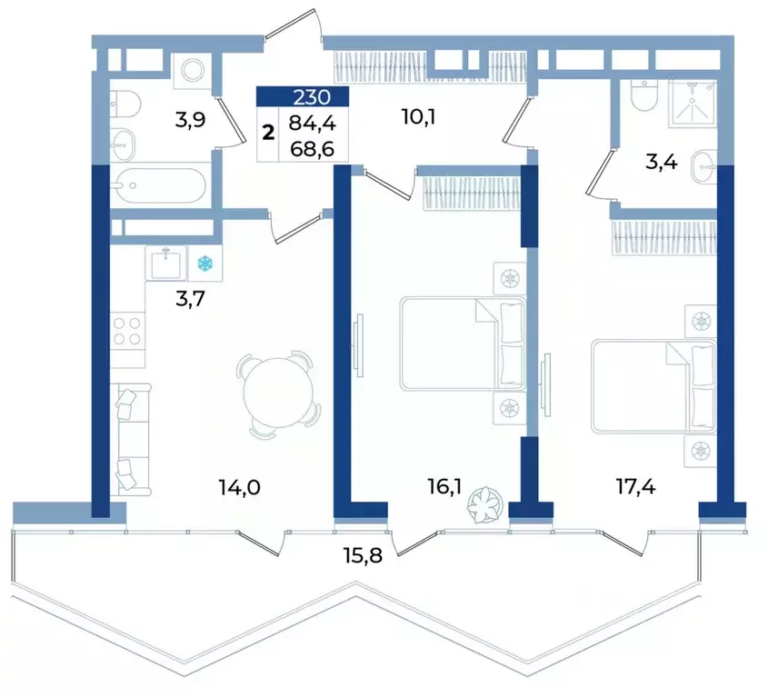 2-к кв. Крым, Алушта ул. Октябрьская, 10 (84.4 м) - Фото 1