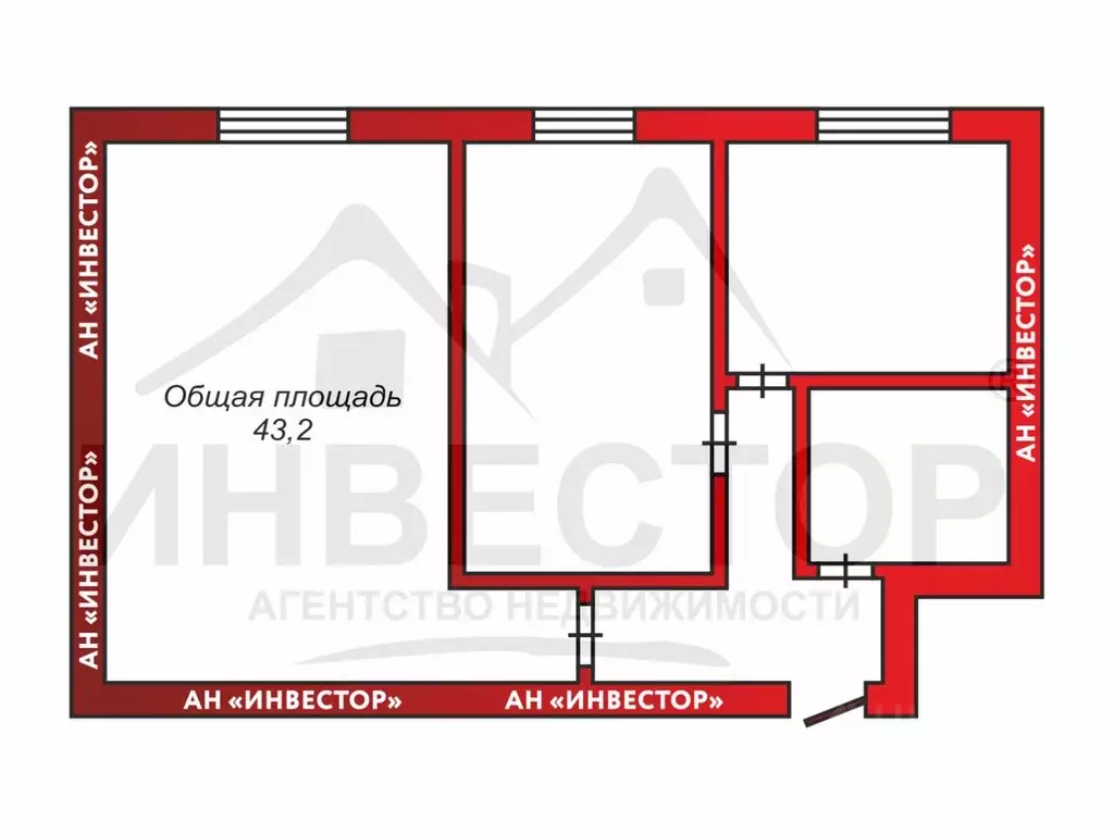 2-к кв. Челябинская область, Челябинск Черкасская ул., 6 (42.0 м) - Фото 2