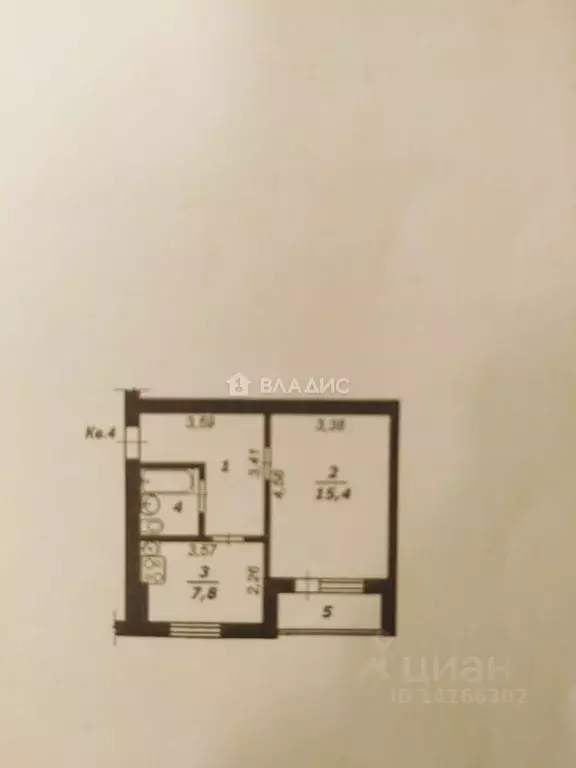 1-к кв. Белгородская область, Белгород ул. Виктора Лосева, 19Б (35.0 ... - Фото 2