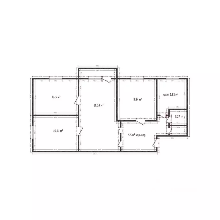 4-к кв. Дагестан, Буйнакск Дружба мкр, 56 (61.0 м) - Фото 2