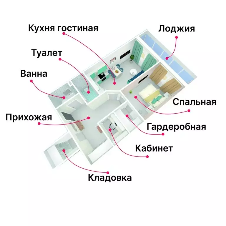 2-комнатная квартира: Красноярск, микрорайон Северный, Светлогорский ... - Фото 0