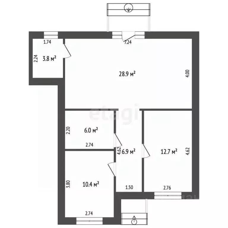 Дом в Ростовская область, Мясниковский район, Краснокрымское с/пос, ... - Фото 2
