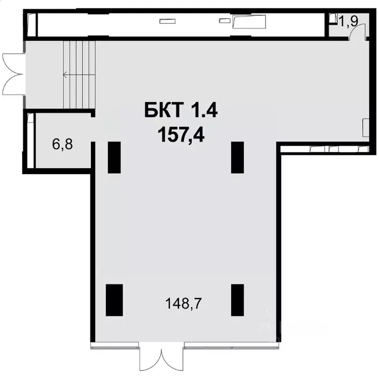 Помещение свободного назначения в Москва ул. Шеногина, 2 (157 м) - Фото 2
