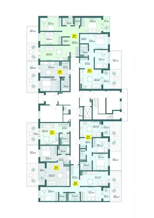 3-к кв. Тюменская область, Тюмень ул. Сергея Свиридова, 9 (86.19 м) - Фото 1