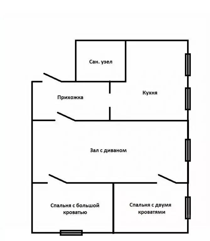 3-к кв. Приморский край, Уссурийск ул. Пушкина, 16А (55.0 м) - Фото 1