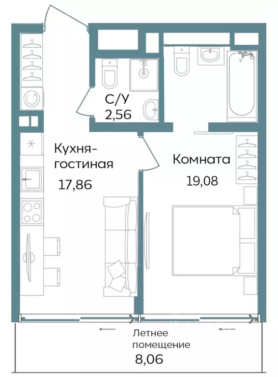 2-к кв. Крым, Саки ул. Морская (47.56 м) - Фото 0