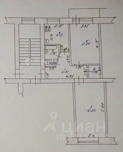 2-к кв. Чувашия, Шумерля ул. Карла Маркса, 23 (46.2 м) - Фото 2
