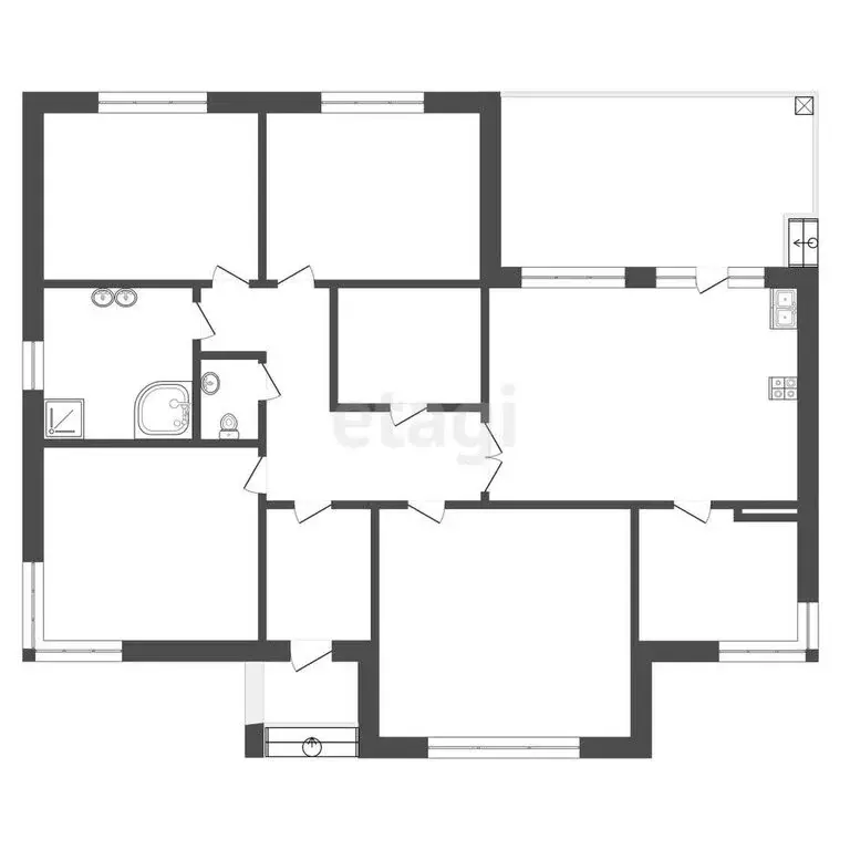 Дом в Альметьевск, микрорайон Дружба, улица Гази Загитова (160 м) - Фото 1