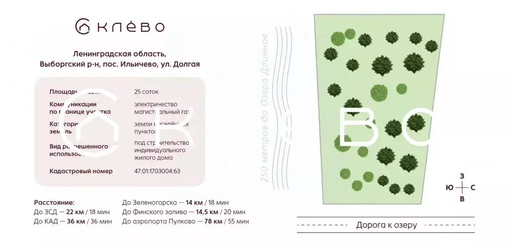 Участок в Ленинградская область, Выборгский район, Первомайское с/пос, ... - Фото 1