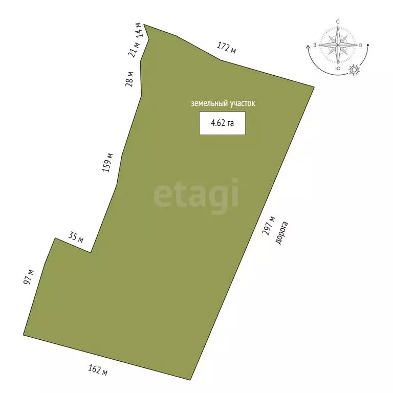 Участок в село Дмитриевка (462.7 м) - Фото 2