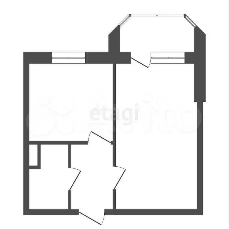 1-к. квартира, 35,3 м, 5/10 эт. - Фото 0