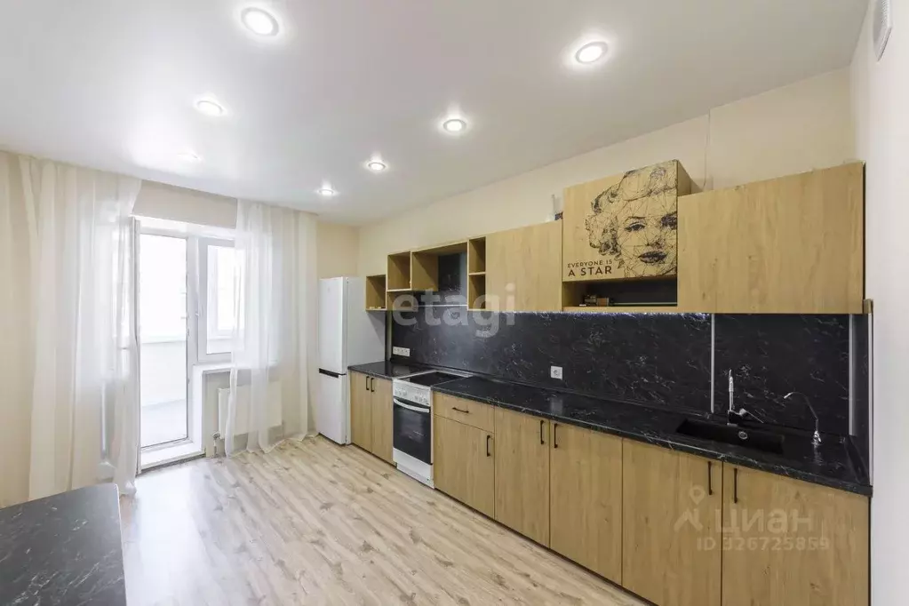 1-к кв. Тюменская область, Тюмень ул. Николая Ростовцева, 27к2 (40.6 ... - Фото 2