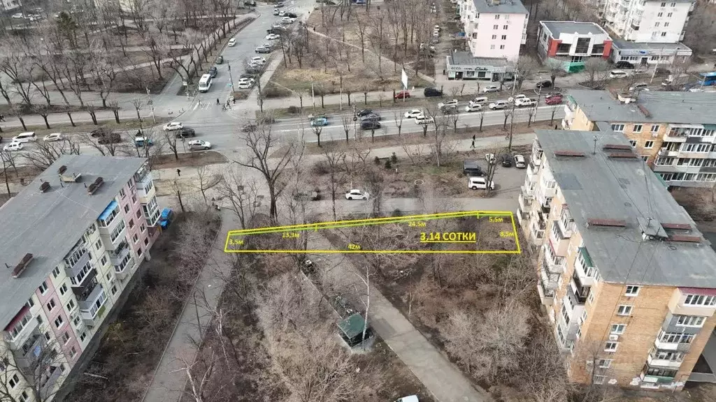 Участок в Приморский край, Владивосток ул. Радио, 9 (3.14 сот.) - Фото 0