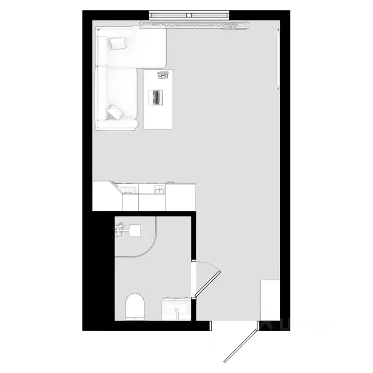 Студия Дагестан, Дербент ул. Графа Воронцова, 78скА-2 (20.28 м) - Фото 1
