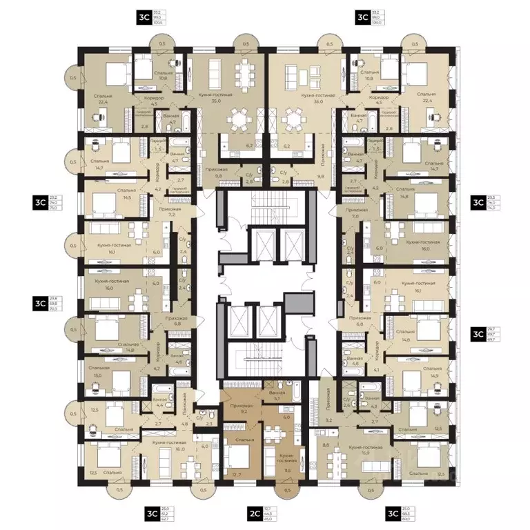 1-к кв. Башкортостан, Уфа ул. Ленина, 192 (45.0 м) - Фото 2