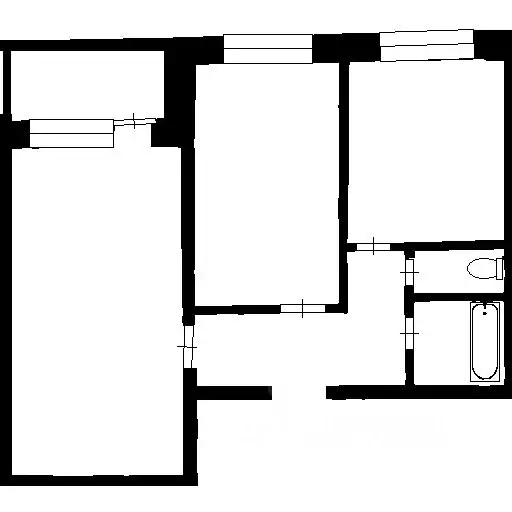 2-к кв. Нижегородская область, Нижний Новгород ул. Бринского, 3 (43.0 ... - Фото 2
