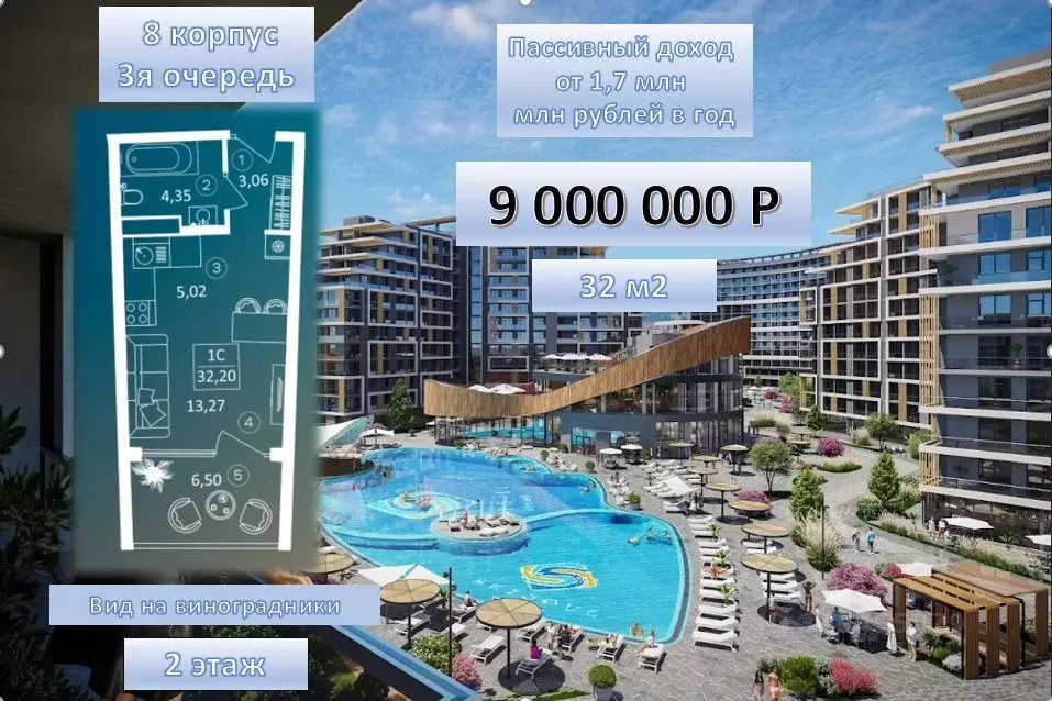 Студия Крым, Феодосия муниципальный округ, Коктебель пгт СкайСоул ... - Фото 0