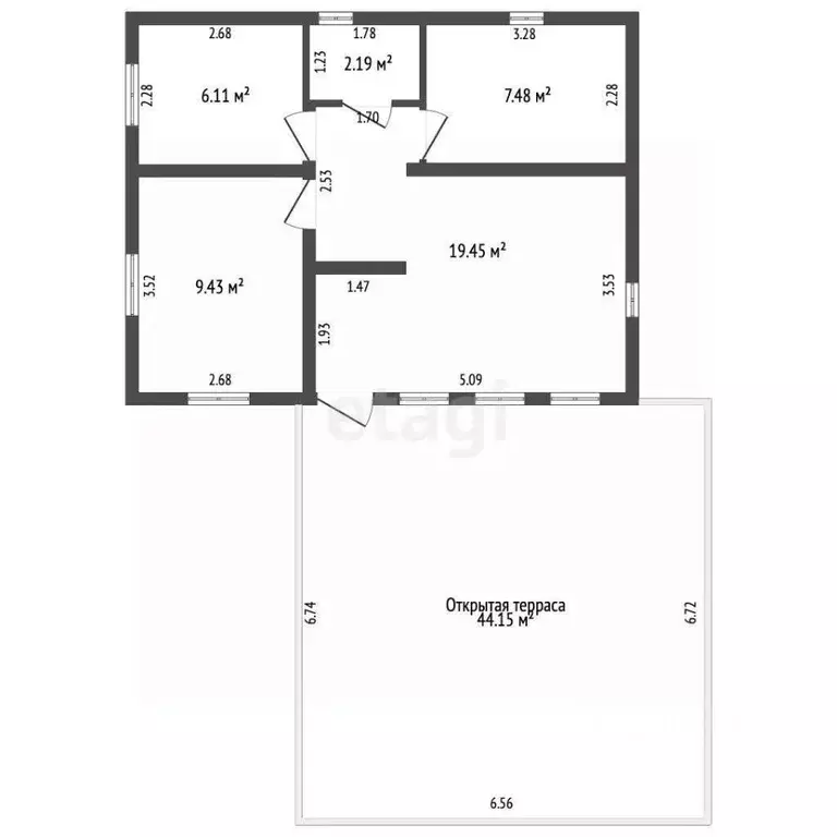 Дом в Камчатский край, Елизовский муниципальный округ, Мечта СНТ  (55 ... - Фото 2