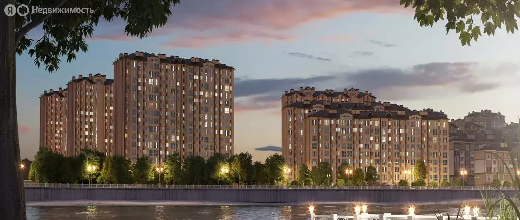 Квартира-студия: аул Новая Адыгея, Береговая улица, 3к18 (28 м) - Фото 1