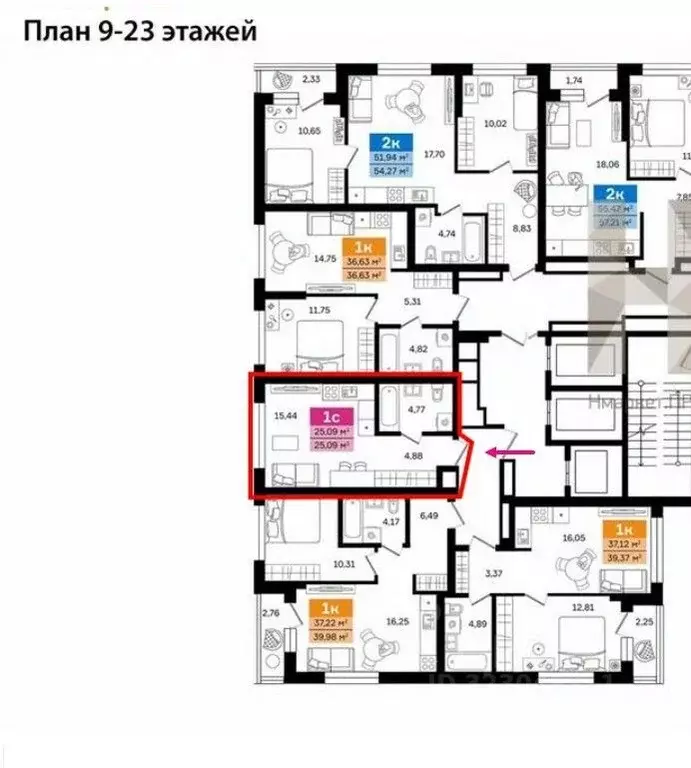 Студия Свердловская область, Екатеринбург Южная Ботаника жилрайон,  ... - Фото 2