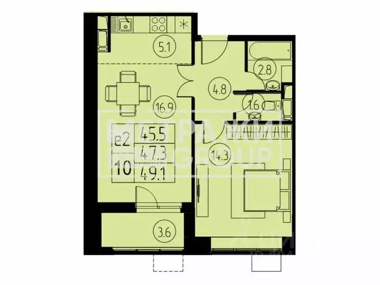 1-к кв. Московская область, Королев Первомайский мкр, Советская ул., ... - Фото 2