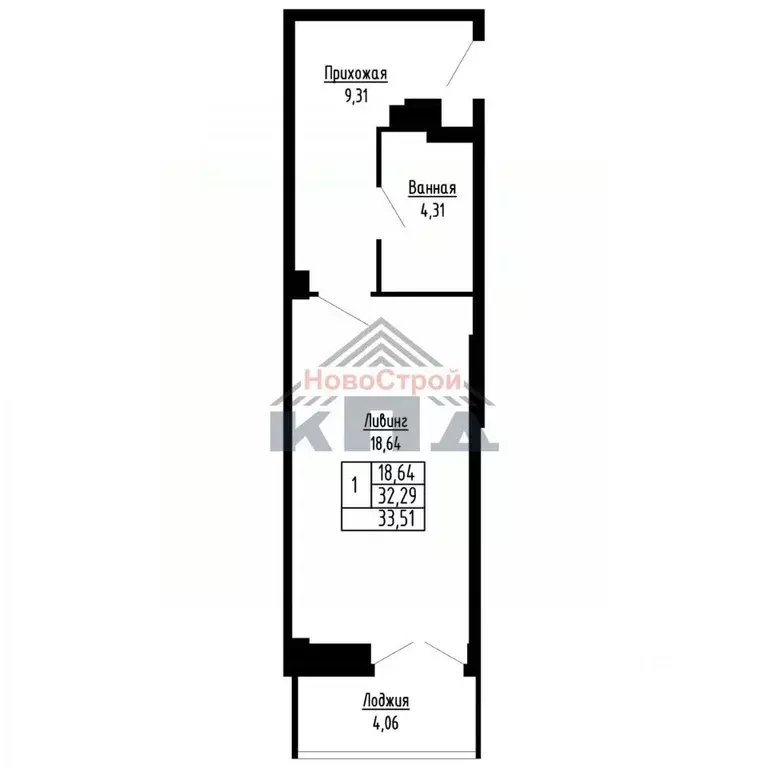 1-к кв. Омская область, Омск ул. Фрунзе (34.0 м) - Фото 1