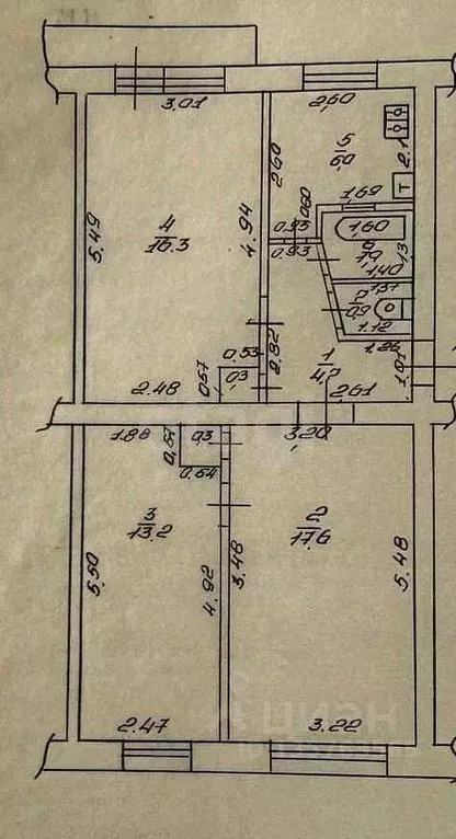 3-к кв. Краснодарский край, Анапа Крестьянская ул., 26 (60.6 м) - Фото 2