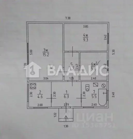 Дом в Калининградская область, Балтийск Кольцевая ул., 18 (50 м) - Фото 2