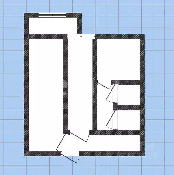 2-к кв. Белгородская область, Белгород пер. 4-й Магистральный, 4 (48.0 ... - Фото 2