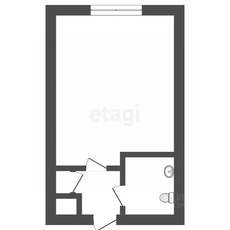 Студия Тюменская область, Тюмень ул. 30 лет Победы, 77 (15.2 м) - Фото 1