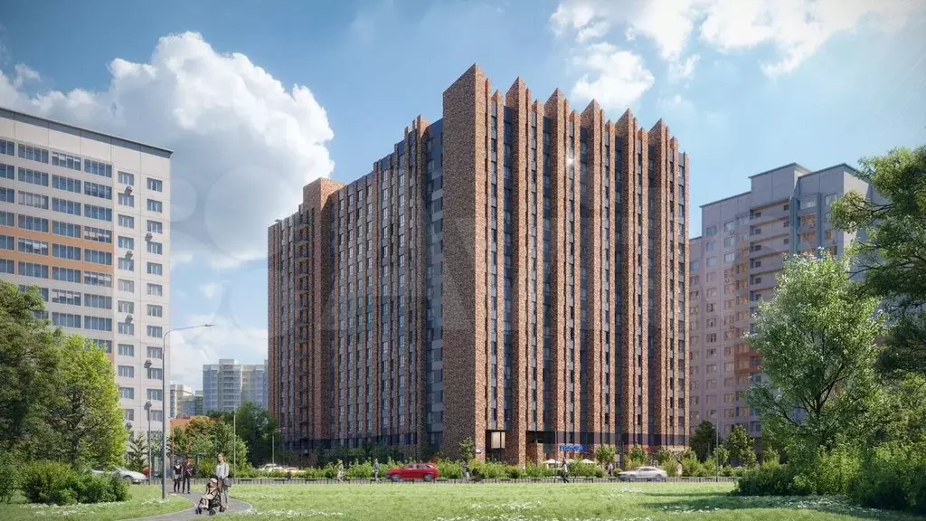Апартаменты-студия, 24,6 м, 8/16 эт. - Фото 1