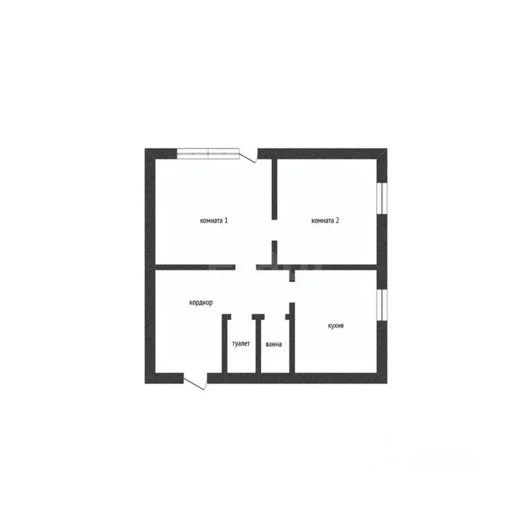 2-к кв. Псковская область, Остров 1 Мая ул., 14/11 (40.3 м) - Фото 2